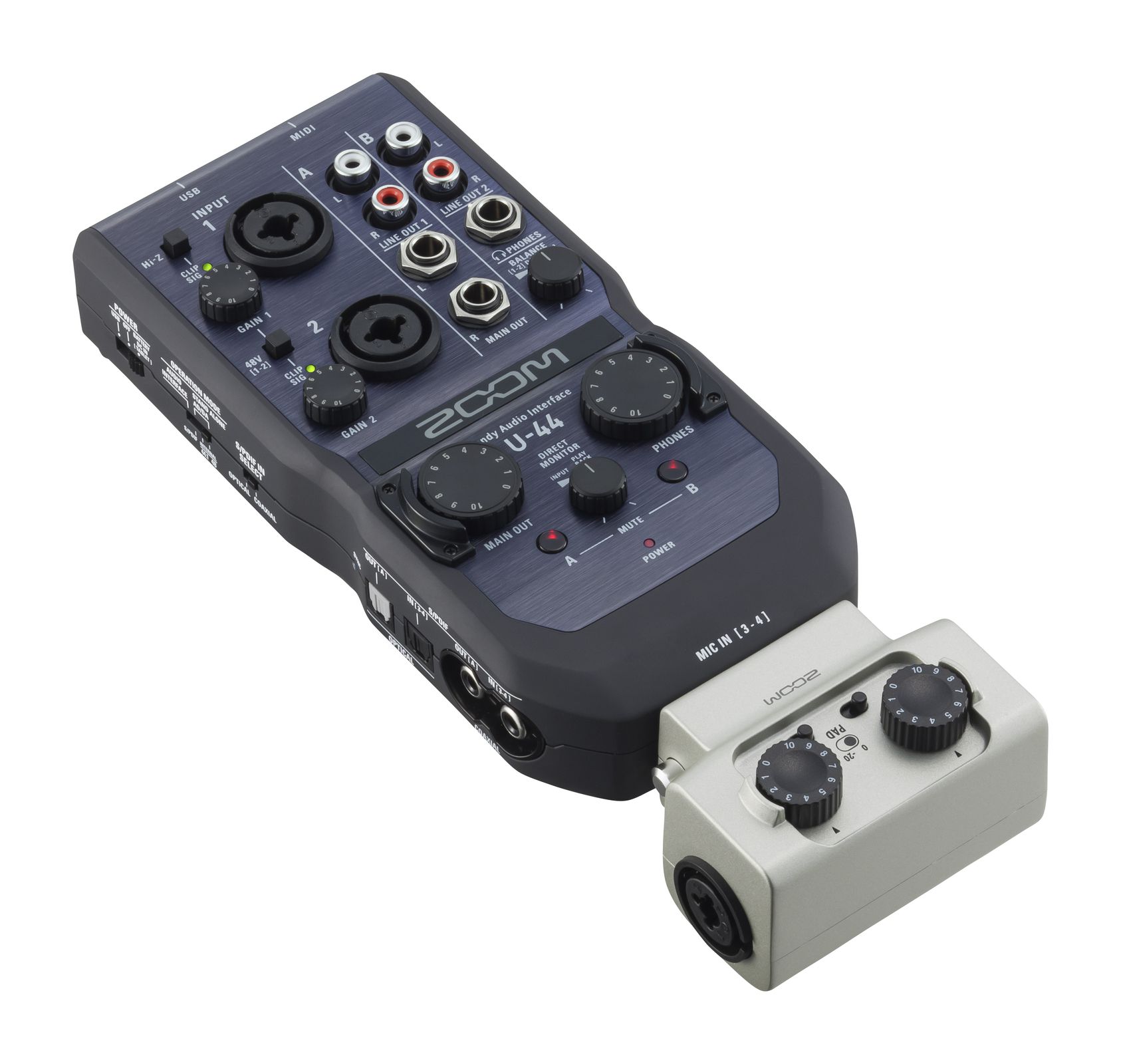 DJ機材 ZOOM U-44 U-44 Handy Audio Interface | ZOOM
