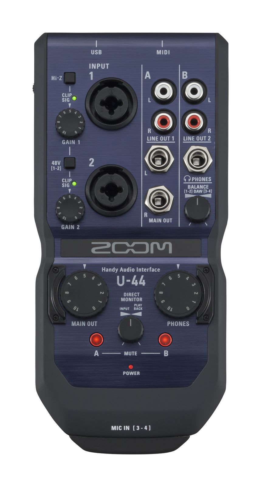 Amazon.co.jp: Zoom U-44チャンネルオーディオインターフェース