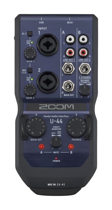 U-44 Handy Audio Interface | ZOOM