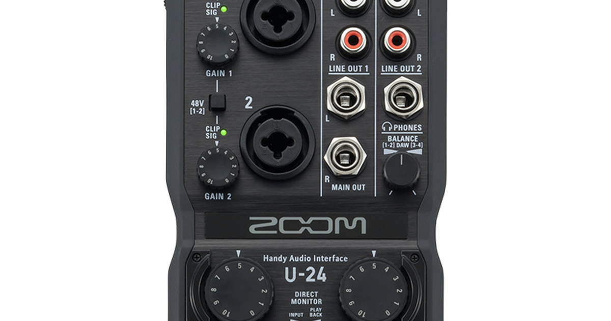 U-24 Handy Audio Interface | ZOOM