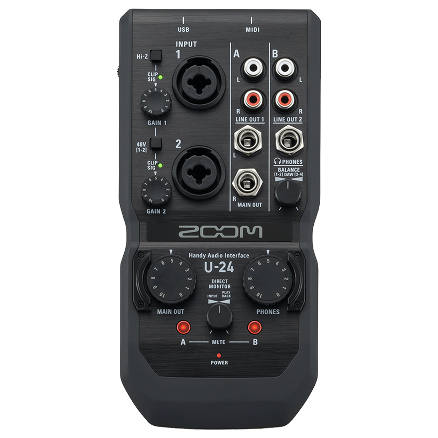 【未開封】ハンディポータブルオーディオインターフェイスU24+純正カメラアダプタ U-24 Handy Audio Interface | ZOOM