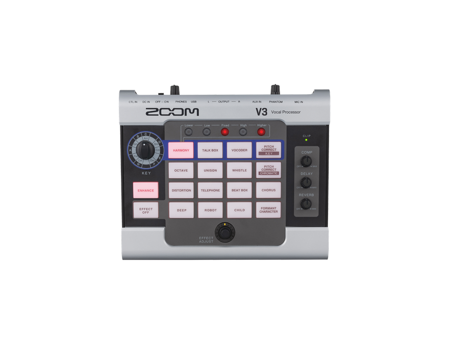 ZOOM V3 ボーカルエフェクター ライバー、VTuberにも最適！七色の声を作り出す、ボーカル専用