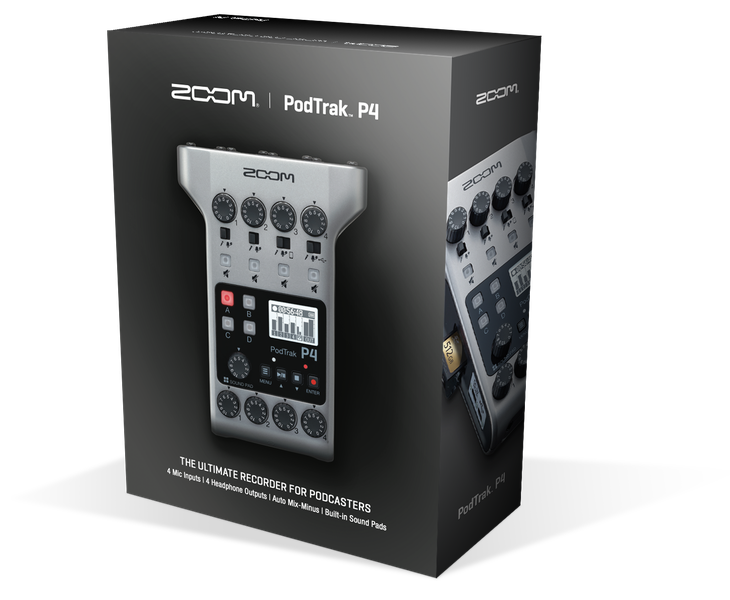 PodTrak P4 Podcast Recorder | Buy Now | ZOOM