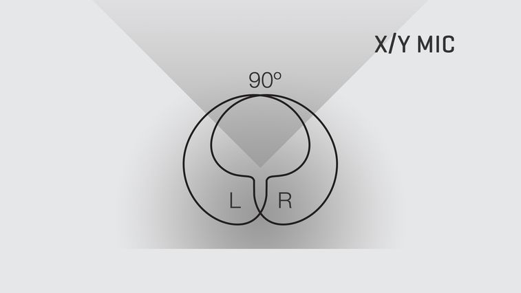 X/Y mic pattern diagram