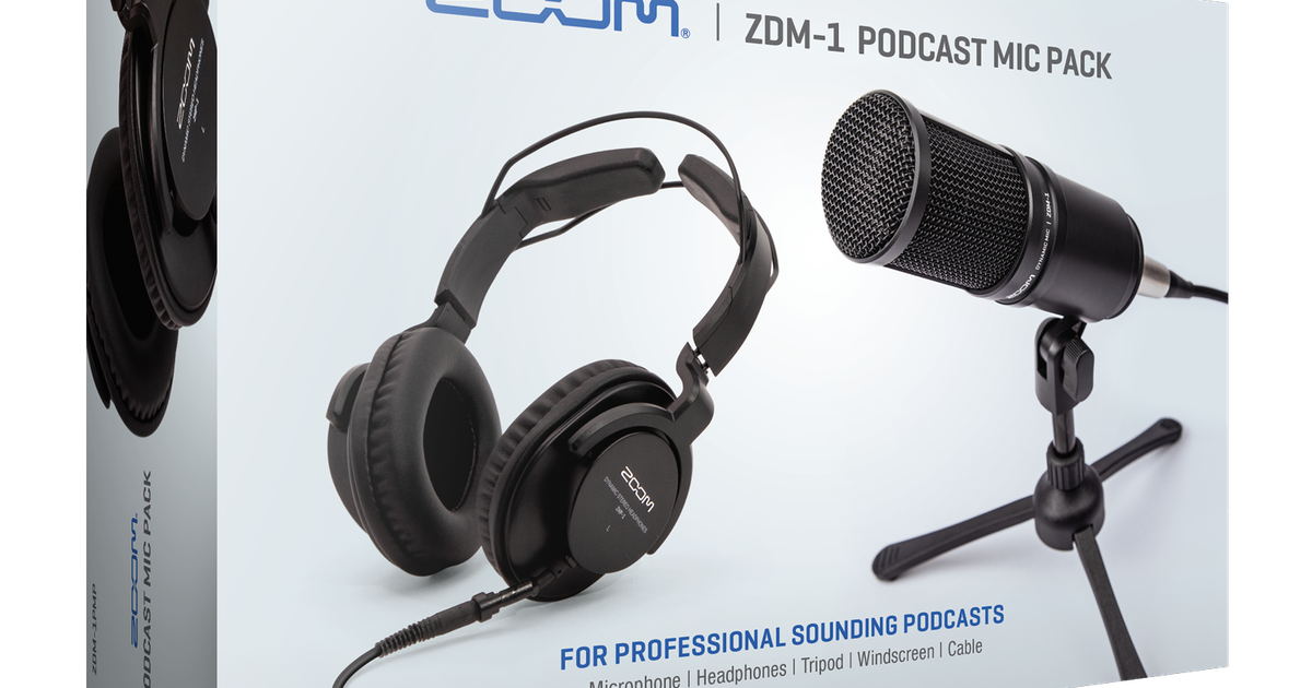 Pack de micrófono para podcast Zoom ZDM-1PMP - Tiendaudio