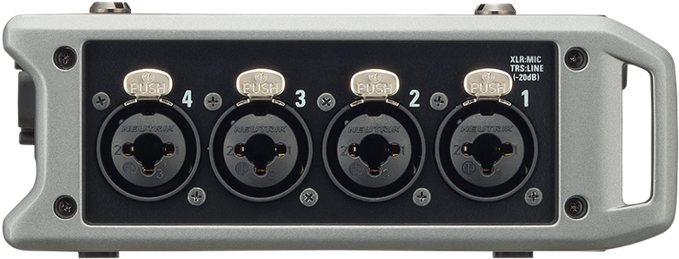 F4 recorder left side inputs