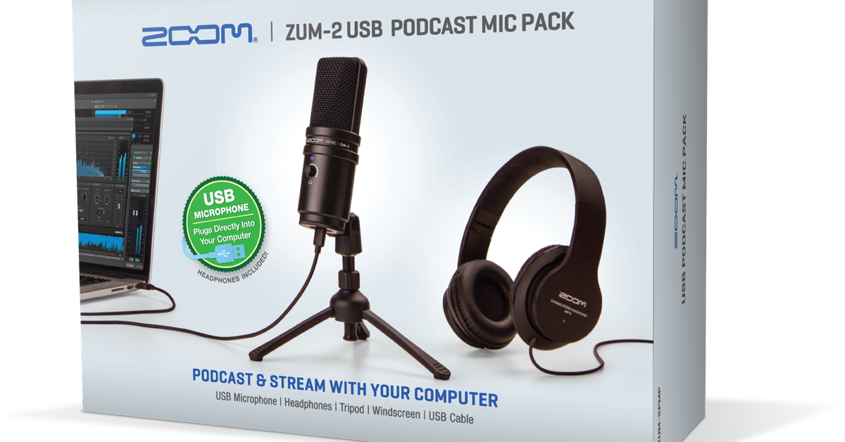 Svarende til bryder ud biologi ZUM-2 USB Podcast Mic Pack | Buy Now | ZOOM
