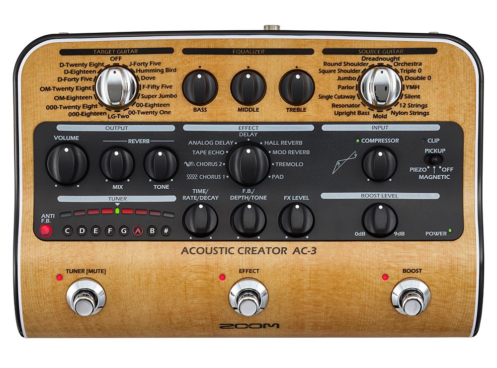ギター ZOOM ACOUSTIC CREATOR AC-3 AC-3 Acoustic Pedal | Buy Now | ZOOM