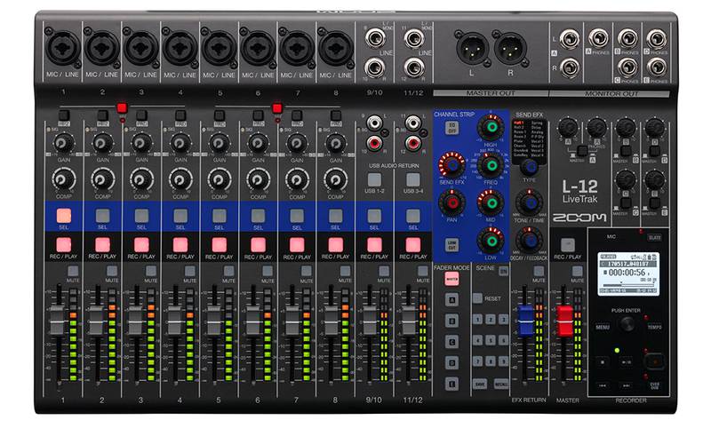 ZOOMZOOM LiveTrak L-12 ミキサー・オーディオインターフェース