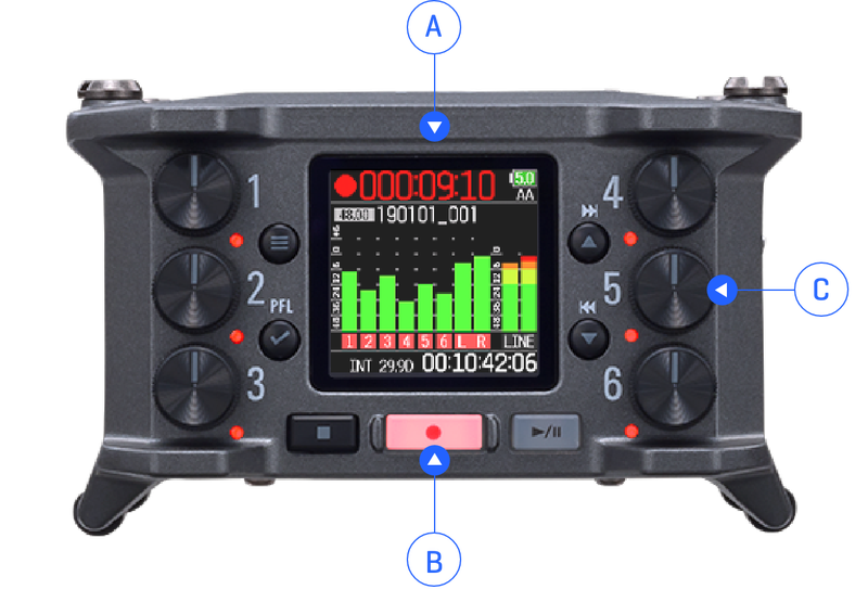 F6 6-Channel Field Recorder | ZOOM