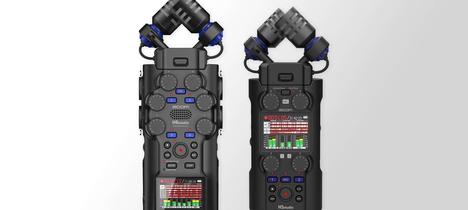 Photo showing H6studio and H5studio side by side