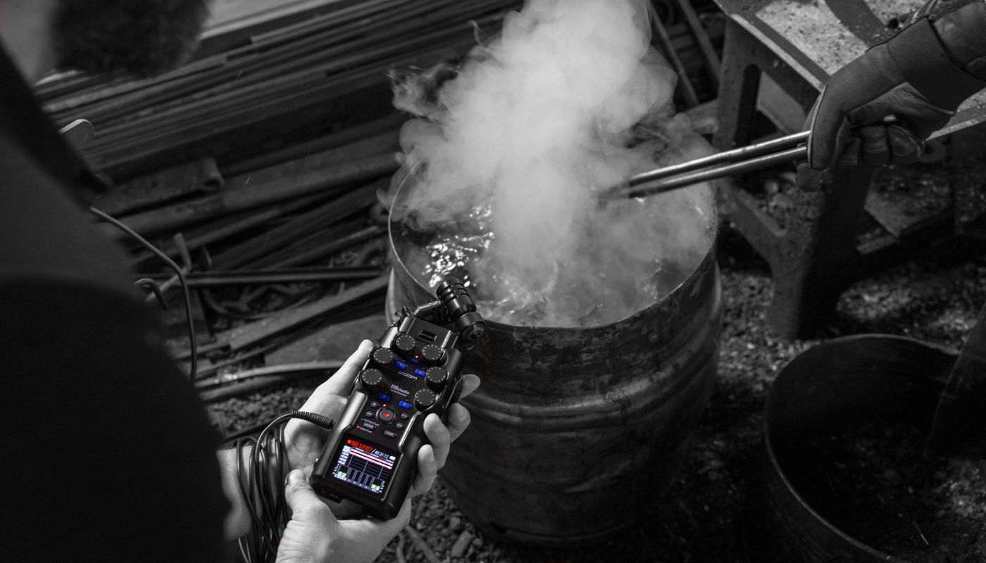 Using the H6studio to record samples