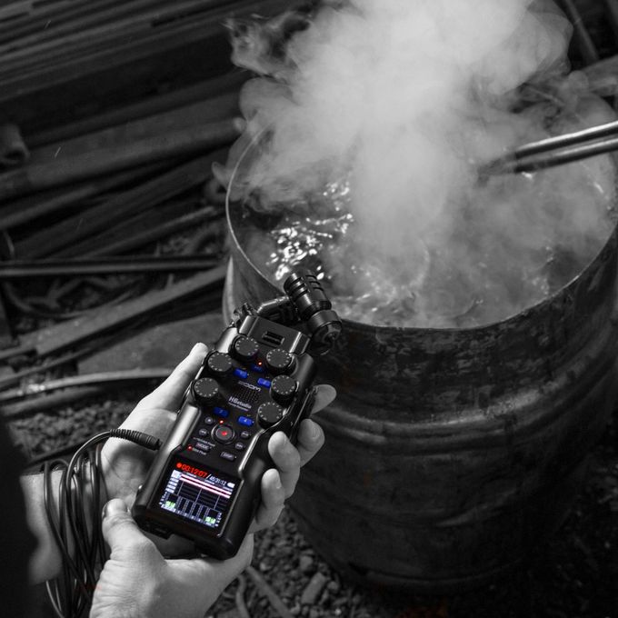 Using the H6studio to record samples