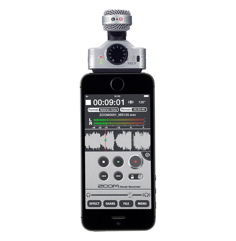 iQ7 Mid-Side Stereo Microphone for iOS | ZOOM