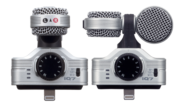 Zoom iQ7 Stereo Microphone capsule configuration