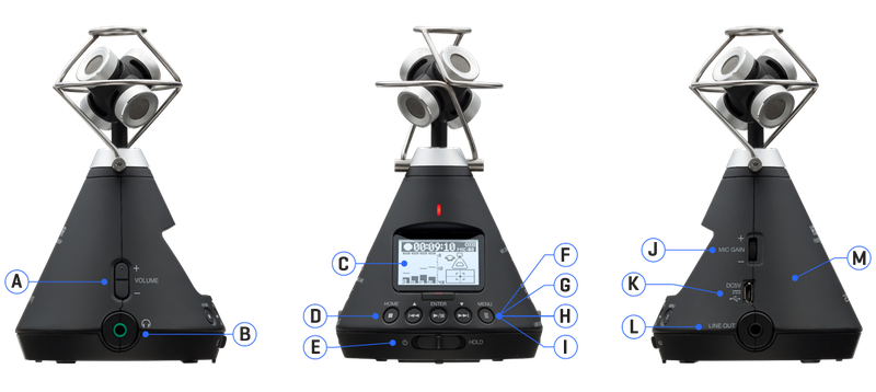 ZOOM H3-VR Audio Recorder Registratore portatile